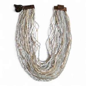 Elegant Multi-Strand Beaded Necklace